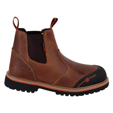 Botines Trabajo Piel Fratello Color Café Para Hombre 1300-p
