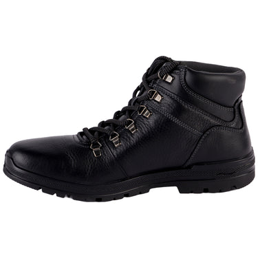 Flexi Bota Color Negro Con Agujetas Para Hombre 92105