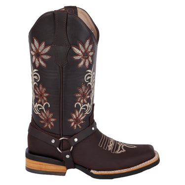 Bota Vaquera Fratello Color Chocolate Para Mujer 1008
