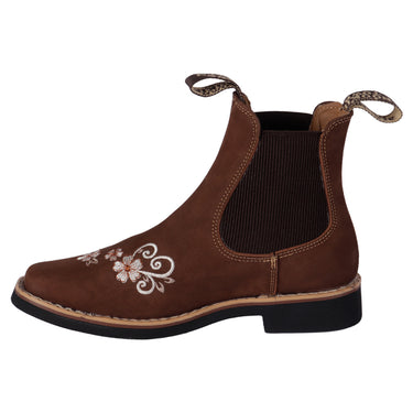 Botines Vaqueros Nobuck Canela Fratello Para Mujer 0291-f1