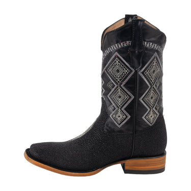 Botas Vaqueras Fratello Color Negro Para Hombre 0850