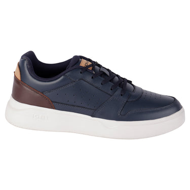 Tenis Casuales De Piel Color Azul Marino Court Para Hombre A674