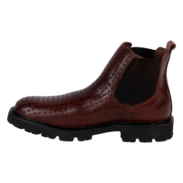 Botín Casual De Piel Fratello Color Café Para Hombre 50000