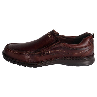 Zapato Blucher De Piel Lobo Solo Color Café Para Hombre 9664