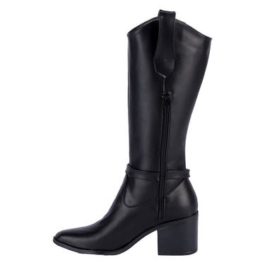 Botas De Tubo Alto Color Negro Fratello Para Mujer 0310