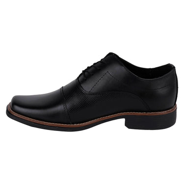 Zapatos De Vestir Para Hombre Hecho En Piel Color Negro 0705