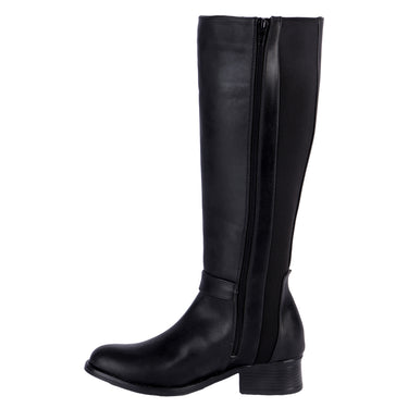 Botas Tubo Alto De Moda Color Negro Fratello Para Mujer 0600