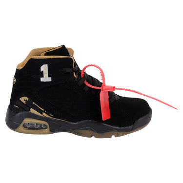 Tenis Urbanos De Media Bota Fratello Color Negro Con Oro Con Válvula De Aire Para Hombre 0004