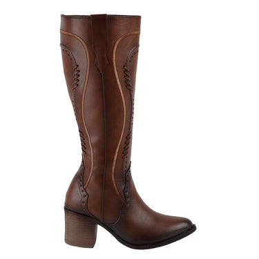Botas de Tubo Alto Maquech Color Café para Mujer 3090