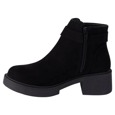 Botines Casuales Color Negro Fratello Para Mujer 25733
