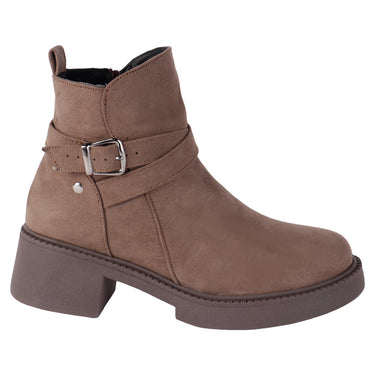 Botín Casual Fratello Color Arena Para Mujer 0400
