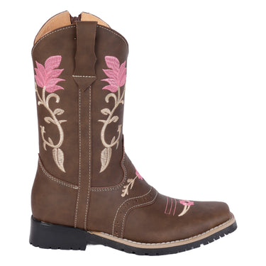 Fratello Bota Vaquera Color Cafe Claro Para Mujer 0590