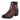Botines Casuales Color Café Para Mujer Tacón Medio 6234