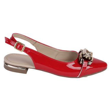 Flats Destalonados Fratello Color Rojo Para Mujer 6014