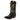 Bota Vaquera de Piel Fratello Color Negro Para Mujer 1110