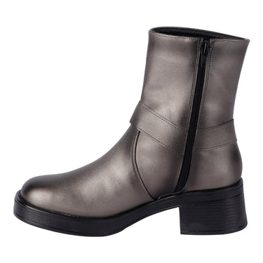 Botas De Caña Media Color Plata Fratello Para Mujer B104