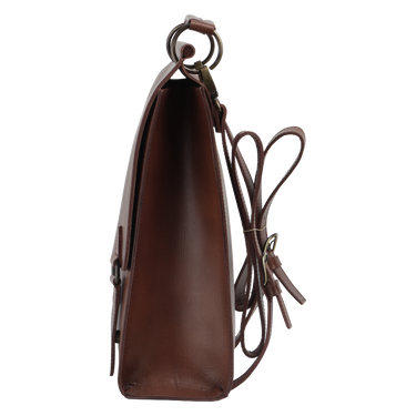 Mochila de Piel Fratello Color Café Para Hombre IZAMAL