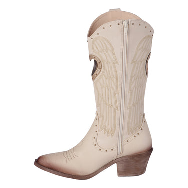 Bota Vaquera Bordada Color Late Maquech Para Mujer 8024