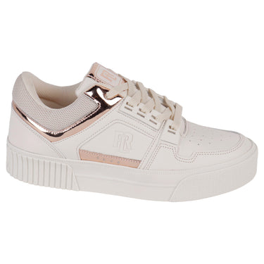Tenis Casuales Urbanos Fratello Color Latte Con Oro Rosado Para Mujer 2090