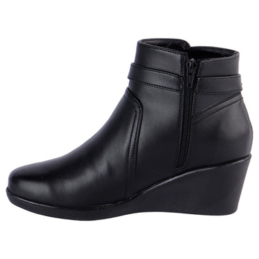Botín Casual Fratello Color Negro Para Mujer 4458