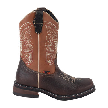 Botas Vaqueras en Piel Autentica Fratello Color Café para Hombre 0140