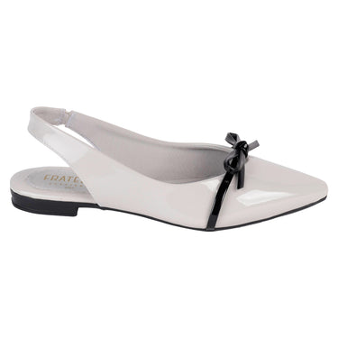 Flats De Tacón Ancho Fratello Color Blanco Para Mujer 0306