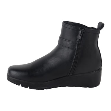 Botines Casuales de Piel Fratello Color Negro para Mujer 5021