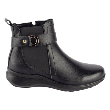 Botines Casuales Confort Fratello Color Negro para Mujer 5022