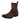 Botines Vaqueros en Piel Autentica Lisa Color Café para Hombre 20339