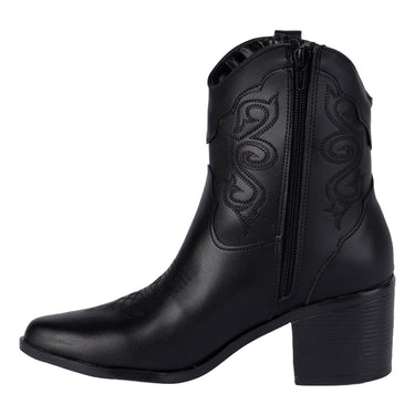 Botines Casuales Color Negro Fratello Para Mujer 5009