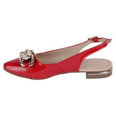 Flats Destalonados Fratello Color Rojo Para Mujer 6014