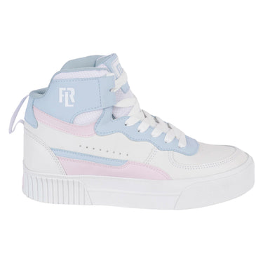 Tenis De Bota Urbanos Fratello Color Blanco En Combinación Con Azul Y Rosa Para Mujer 2093