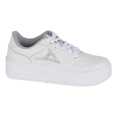 Tenis Urbano de Suela Alta Pirma Color Blanco para Mujer 5534