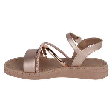 Sandalias Casuales Fratello Color Oro Rosado Para Mujer 0210