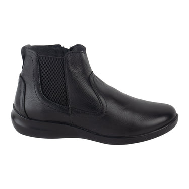 Botines Casuales De Piel Fratello Color Negro Para Mujer 1510