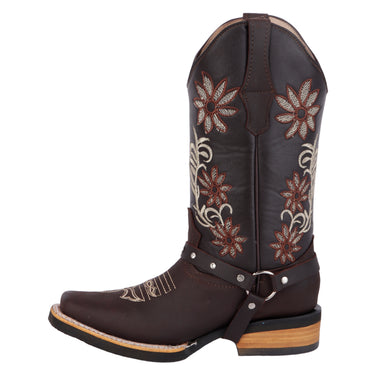 Bota Vaquera Fratello Color Chocolate Para Mujer 1008