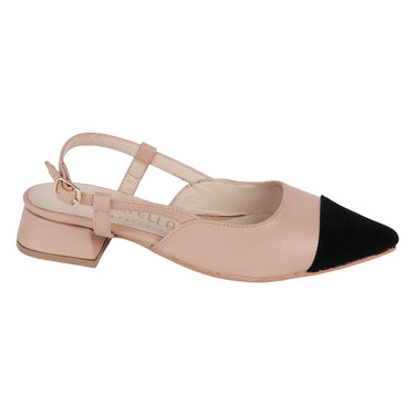 Flats De Tacón Ancho Fratello Color Maquillaje Para Mujer 00
