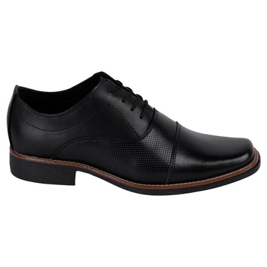 Zapatos De Vestir Para Hombre Hecho En Piel Color Negro 0705