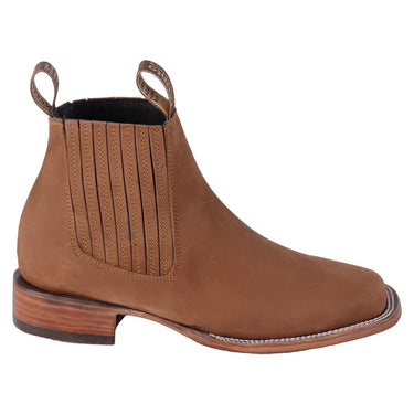 Botines Vaqueros De Piel Color Oro Para Hombre Canelo,