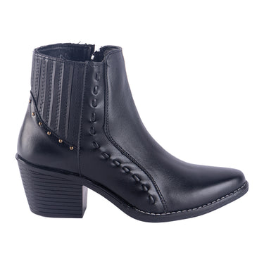 Botas Casuales en Piel Fratello Color Negro para Mujer 0714