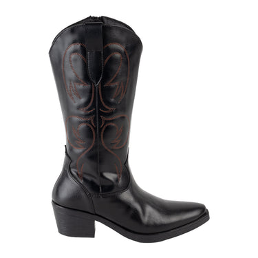 Botas Vaqueras Green Love Color Negro Para Mujer 96220