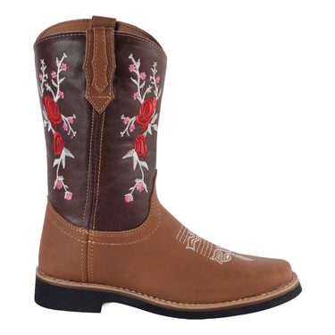 Bota Vaquera Fratello Color Cobre Para Mujer 277-5