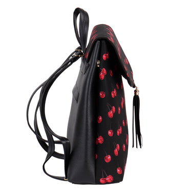 Mochila Negra Para Fratello Dama 0m10 Cerezas Negro Cerezas