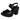 ZAPATILLA VERDE TABACO DAMA - 6124 - NEGRO - 23/26