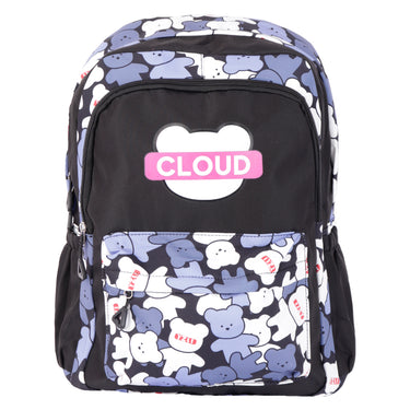 Fratello Mochila Color Negro Diseño De Osos Para Niña 12672