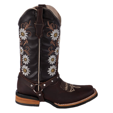 Bota Vaquera Fratello Color Chocolate Para Mujer 1009