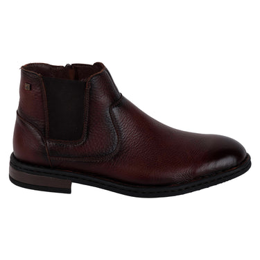 Botín Casual De Piel Lobo Solo Color Café Para Hombre 7952
