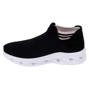 Tenis Deportivo Ligero Fratello Color Negro Sin Agujetas Para Mujer 1080