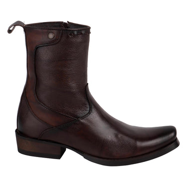 Bota Vaquera Piel Fratello Color Shedron Para Hombre 20338