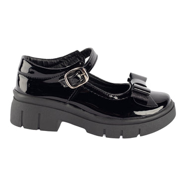 Zapatos Escolares en Charol Fratello Color Negro para Niña 1072
